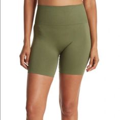 Nwt! Zella Olive Branch Green Biker Shorts Ribbed Size Large Green Seamless Fitted Shorts, Fitted Seamless Green Shorts, Fitted Green Seamless Shorts, Green Seamless Stretch Biker Shorts, Green Stretch Seamless Biker Shorts, Green Seamless Casual Biker Shorts, Casual Green Seamless Biker Shorts, High Waist Solid Seamless Biker Shorts, Seamless High Waist Biker Shorts