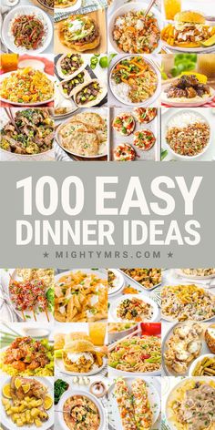 100 Easy Dinner Ideas American Cuisine Recipes, Printable Meal Planner, Budget Friendly Dinner, Budget Family Meals, Crockpot Soup Recipes, Family Friendly Dinners, Food Favorites, Easy Family Dinners, Easy Dinner Ideas