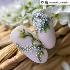 Embossed Nail Art, White Lily Of The Valley, Polish Wedding, 3d Nail Designs, Unghie Nail Art, Floral Nail Designs, Nail Art Designs Diy, Floral Nail Art, Nail Art Designs Videos