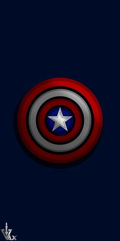 the captain's shield logo is shown on a dark background