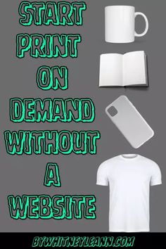 Start Print on Demand Without a Website Print On Demand Suppliers, Print On Demand Clothing, Print On Demand Websites, How To Start Print On Demand Business, How To Start A Tshirt Business At Home, How To Start A Print On Demand Business, Online Tshirt Business, Starting A Tshirt Business, Starting A Website