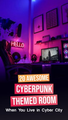 Cyberpunk Room Interiors Ideas, Cyberpunk Decoration Ideas, Cyberpunk Aesthetic Room Ideas, Cyberpunk Aesthetic Room Decor, Cyberpunk Room Design, Cyberpunk Inspired Room, Cyberpunk Diy Decor, Cyberpunk Decor Futuristic Interior