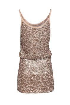 Sometimes less is more! This simple yet stunning sequin dress from Rebecca Taylor is the perfect piece to dress up for your next night out. Add your favorite statement earrings and some strappy sandals for a polished look. Size 6 65% Polyester, 35% Cotton Tank dress with spaghetti straps Blush sequins Elasticized waist No closures Waist 30" Bust 33" Total length 34" Rebecca Taylor, Less Is More, Polished Look, Strappy Sandals, Tank Dress, Sequin Dress, Statement Earrings, Tank Top Fashion, Athletic Tank Tops