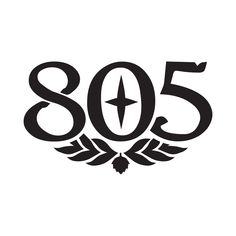 the number fifty five with an arrow in it's center and two wings around it