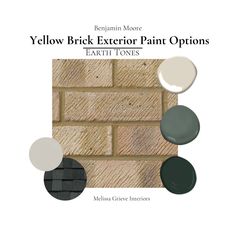 the cover of yellow brick exterior paint options