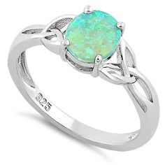 Green Stone Jewelry | Silver Jewelry 70% Below Retail Trinity Knot Ring, Silver Wrap Ring, Celtic Wedding Rings, Trinity Knot, Knot Ring, Green Opal, Celtic Jewelry, Opal Ring, Jewelry Companies