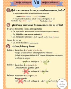 an orange and white poster with the words in spanish on it, which are also english