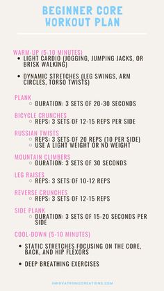 a workout plan for beginners to do