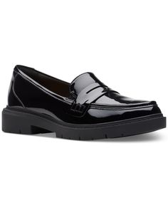 in stock Clarks Women's, School Looks, Womens Clarks, Penny Loafers, Comfortable Shoes, Penny, Leather Upper, Pick Up