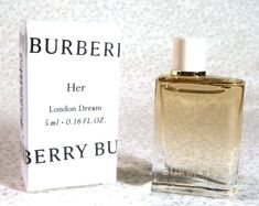 BURBERRY HER LONDON DREAM EAU DE PARFUM SPLASH MINI SIZE:  0.16 fl.oz. NEW ~ NEVER USED ~ IN ORIGINAL BOX A MINI IS A GREAT WAY TO TRY A FRAGRANCE WITHOUT SPENDING $$$ ALL OUR ITEMS ARE 100% AUTHENTIC! Thanks for shopping with us! Burberry Her London Dream, Hygiene Bag, Burberry Her, Burberry Perfume, London Dreams, Spoiled Kids, Under Eye Concealer, Makeup To Buy, Womens Fragrances