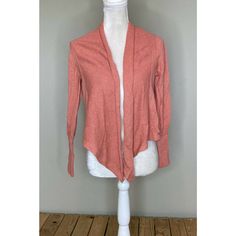 New With Tags Moth Anthropologie Women's Coral Linen Knit Cardigan Sweater Petite Size Small Super Cute, Great Quality Cardigan! Open Front Knit Sweater For Layering, Cozy Stretch Knit Cardigan, Cozy Fine Knit Spring Outerwear, Cotton Knit Cardigan For Layering, Open Front Knitted Sweater For Layering, Soft Knit Open Front Sweater For Layering, Knit Cardigan For Layering In Fall, Fitted Knit Cardigan For Layering, Stretch Knit Fabrication Cardigan For Layering