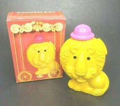 Vintage Toiletries, National City, Cartoon Cartoon, Coin Bank, Novelty Lamp, Lion