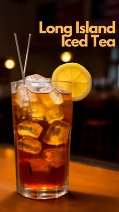 long island iced tea with lemon and ice