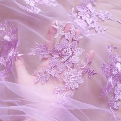 Diy Prom Dress, Diy Prom, Tulle Embroidery, Fabric Crafts Diy, Pastel Lilac, Bridal Lace Fabric, Embroidered Lace Fabric, Wedding Dress Fabrics, Wedding Fabric