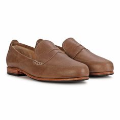 - Made-to-order for any length and width- Ethically made and proudly handcrafted by a skilled Guatemalan craftsman, introduced at purchase- Blake stitched & ultra lightweight- Stacked leather heel Penny Loafer, Handcrafted Leather, Penny Loafers, Vegetable Tanned Leather, High Quality Leather, Leather Heels, How To Look Pretty, Tan Leather, Loafers Men