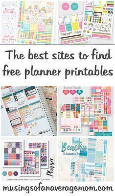 the best sites to find free planner printables