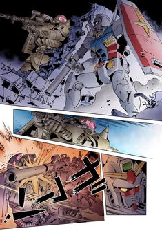 a comic page with an image of a giant robot and the caption that says,