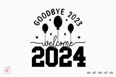 Create eye-catching and festive products to welcome the arrival of the New Year 2024. This high-quality New Year SVG design is ideal for multiple projects: t-shirts, mugs, tote bags, cards, hoodies, pillows, and much more! You’ll get the following... Welcome 2024 Design, 2024 Shirt Design, New Year T Shirt Design, Happy New Year Images, 2024 Design, New Years Shirts, New Year Images, Holiday Svg