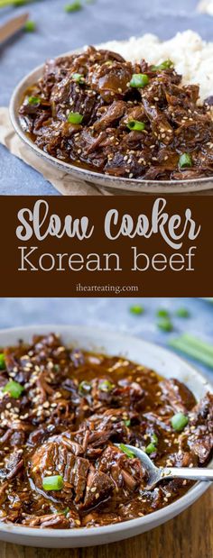 slow cooker korean beef is the best way to cook it in less than 30 minutes