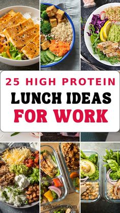 25 high protein lunch ideas for work