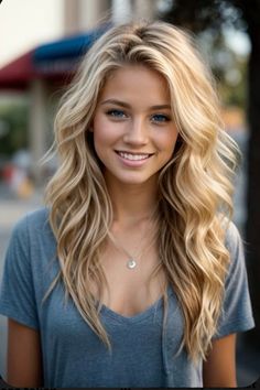 Blonde Hair Styles, Long Hair Models, Side Hairstyles, American Beauty, Blonde Beauty, Beautiful Smile, Blonde Girl, Beauty Face, Blue Eyes