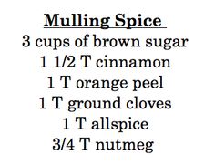 the ingredients for muffin spice are shown in black and white, with text above it