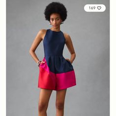 Nwt. Perfect Unworn Condition. Size: 4. Color: Navy Pink And Red Combo. See Pictures For Measurements. Looks Like An Adorable Mini Dress When Worn! Will Get You All The Compliments! Will Ship Fast! Message Me With Questions Xoxo Polyester. Back Zip. Blue Dresss, Color Analysis Winter, Look Shorts, Winter Vibes, Color Analysis, Blue Outfit, Pink And Red, Navy Pink, Hutch