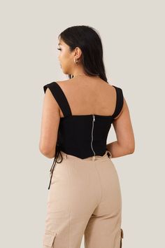 Adore You Corset Top - Black – Wild Rina Structured Corset, Bolero Top, Tiered Maxi Skirt, Adore You, Corset Style, Cropped Top, Corset Top, Black Media, New Outfits