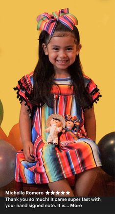 Fun and Festive Serape Dress for Kids! 💗 How fun is this Serape Dress? If you love all things Serape like I do, you’ll adore this stylish piece! ❤️ Each dress features vibrant colors and unique patterns, making every dress one-of-a-kind. Perfect Fit: Available in sizes 1-2T (19" long), 2-3T (20" long), and 4-5T (22" long). Bestseller Alert: This dress is a favorite for good reason! 💥 Stylish Accessories: Complete the look with a matching hand-tied Big Bow Headband! Explore more from our Razels Cute Multicolor Dress For Dress-up, Festive Multicolor Ruffle Dresses, Festive Multicolor Dress With Ruffles, Fun Summer Holiday Dresses, Whimsical Multicolor Short Sleeve Dress, Fun Ruffle Dress For Birthday, Fun Ruffled Dresses For Birthdays, Fun Ruffled Dresses For Birthday, Cute Multicolor Dresses For Playtime