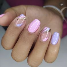 Metallic Nail Art, Metallic Nail, Pink Gel Nails, Glitter Gel Nails, Work Nails, French Acrylic Nails, Steal The Spotlight