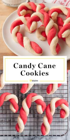 Softest Cookie Recipe, Creative Christmas Baking, Candy Cane Cookie Recipe, Brownie Vegan, Sleeve Recipes, Desert Ideas, Candy Cane Cookies, Cooking Stuff