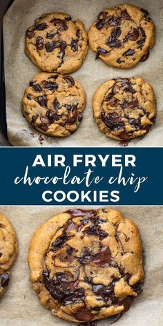 an air fryer chocolate chip cookies recipe