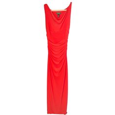 Ralph Lauren Evening Women's Size Coral Red Size 4 Sleeveless Gown Lightly Worn, In Great Condition. 64" Long From Shoulder To Hem. 14" From Pit To Pit. Dress Is Not Quite As Bright In Natural Light As In The Picture. Has Some Stretch. #Dress #Gown #Formal #Evening #Cocktail Features: Sleeveless Evening Gown Size: Womens 4 Condition: Pre-Owned Good Elegant Red Sleeveless Ruched Dress, Elegant Sleeveless Ralph Lauren Dresses, Ralph Lauren Sleeveless Evening Dress, Ralph Lauren Sleeveless Formal Dress, Fitted Red Ruched Sleeveless Dress, Red Sleeveless Ruched Maxi Dress, Ralph Lauren Sleeveless Dress, Ralph Lauren Sleeveless Party Dress, Ralph Lauren Evening