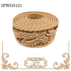 Large trim with flowers and scrolls IFW G0121 iFlex Wood Products, bendable mouldings, flexible, wooden appliques, trim, customer favorite Wooden Appliques, Bendable Wood, Decorative Wood Trim, Metal Vinyl, Wood Appliques, Decorative Mouldings, Wood Trim, Decorative Trim, Wood Products