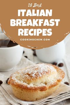 italian breakfast recipe with coffee and powdered sugar