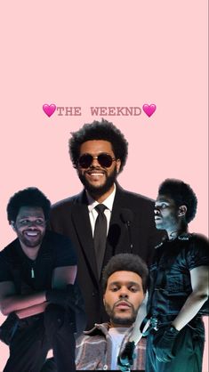 the weeknd poster with two men in suits and one is wearing sunglasses, standing next to each other