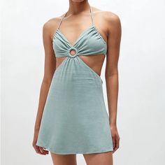 Nwt Pacsun X L.A. Hearts O-Ring Linen Halter Open Back Side Cut-Out Mini Dress Features: Front O-Ring, Cutout Sides, V-Neckline, Adjustable Ties At Neck And Back, Halter, Mini Length Size: Small Material: 70% Rayon, 30% Linen Nwt Pacsun X L.A. Hearts O-Ring Linen Halter Open Back Side Cut-Out Mini Dress Backless Cotton Mini Dress For Beach, Cutout Backless Mini Dress For The Beach, Summer Halter Neck Dress With Cutout, Backless Cutout Mini Dress For The Beach, Fitted Summer Dress With Cutout, Summer Cutout Mini Dress For Date Night, Summer Cutout Dress For Date Night, Cutout Dress For Summer Date Night, Summer Date Night Mini Dress With Cutout