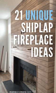 shiplap fireplace ideas Shiplap Fireplace Ideas, Diy Shiplap Fireplace, Fireplace Accent Walls, Fireplace Feature Wall, Fireplace Designs