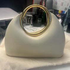 Brand New And Unworn, Comes With Dust Bag. Retails $1100 On Jacquemus Website And Other Retailers. Ivory Color. The Leather Is So Soft! Timeless Bag. High-end Cream Shoulder Bag For Evening, High-end Beige Shoulder Bag For Evening, Beige Top Handle Evening Bag With Gold-tone Hardware, White Rectangular Evening Bag With Gold-tone Hardware, Modern Beige Shoulder Bag For Party, White Party Bags With Gold-tone Hardware, Classic White Evening Bag With Gold-tone Hardware, Designer White Bag With Round Handle, White Evening Bag With Detachable Handle