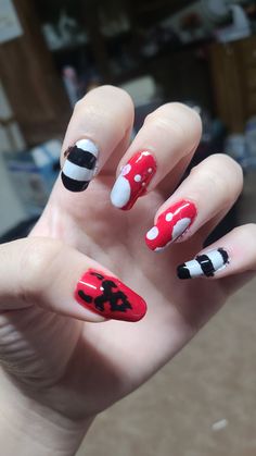 Nail art inspired by Blitzø from Helluva boss. Not a professional but I have fun doing my own nails. #nailart #helluvaboss #naildesign #nails #blitz #vizziepop Painter Nails Ideas, Fizzarolli Nails, Alastor Inspired Nails, Hazbin Hotel Inspired Nails, Helluva Boss Makeup, Alastor Nails, Helluva Boss Nails, Helluva Boss Tattoo, Hazbin Hotel Nails