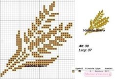 a cross stitch pattern with an image of a plant and the words value zero on it