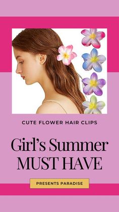 Brighten up any summer look with these charming flower hair clips. Perfect for adding a floral touch to sunny days! Hair Clips Girls, Summer Look, Summer Girls, Summer Looks, Sunny Days