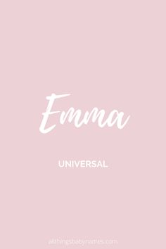 the word finnna is written in white on a pink background