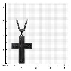 Stainless Steel Black Carbon Fiber Carved Cross Pendant Black Engraved Cross Pendant Necklace, Black Engraved Crucifix Necklace, Black Crucifix Necklace Engraved, Black Spiritual Cross Pendant Necklace, Spiritual Black Cross Pendant Necklace, Carbon Black, Jewelry Packaging, Long Black, Free Giveaway