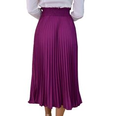 Purple Pleated Lace-up High Waist Skirt Purple Pleated Bottoms For Spring, Chic Pleated Purple Bottoms, Chic Purple Pleated Bottoms, Casual Purple Pleated Bottoms, Purple Pleated Skirted Bottoms, Purple Pleated Maxi Skirt, Purple Pleated Flared Skirt, Helpful Things, High Waist Skirt