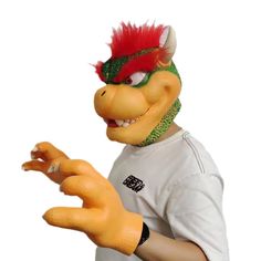 PRICES MAY VARY. Latex Mask and Claw Gloves, ideal for a variety of occasions such as Cosplay, Halloween themed parties, game fairs and more. The latex mask and claw gloves have a very high degree of reproduction, perfectly reproducing the image of Bowser. The mask is made of latex material and has very realistic special effects and details, including Bowser's eyes, teeth, scales, and more. The claw gloves are also made of latex material, with the claw shape and texture of Bowser. Both the latex Novelty Mask For Costume Party And Cosplay Events, Novelty Masks For Costume Party And Cosplay Events, Novelty Masks For Cosplay Events, Themed Costume Accessories For Halloween And Fan Conventions, Novelty Masks For Cosplay And Halloween, Cosplay Mask Costume Accessories For Themed Events, Novelty Masks For Halloween Cosplay, Cosplay Themed Costume Accessories Mask, Themed Costume Masks For Cosplay Events