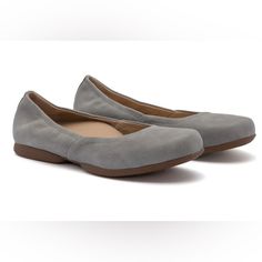 Our Popular And Comfortable Ballet Flat, The Abeo Tilly Slip-On Is Perfect For An Everyday Office Look Or A Night On The Town. Premium Leather Uppers Including Metallic And Patent, A Built-In Orthotic Footbed, A Leather Lining And A Rubber Outsole Outlines Why These Flat Shoes Are A Best Seller. Superior Arch & Heel Support - Exceptional Arch Support Helps Reduce Pressure On Joints By Properly Distributing Weight And Balance. Our Cushioned Deep Heel Cup Helps Absorb Shock, Preserve Your Natural Leather Shoes Women Flats, Brown Ballet Flats, Comfortable Ballet Flats, Arch Support Shoes, How To Stretch Shoes, Black Flats Shoes, Comfort Shoes Women, Flat Dress Shoes, Brown Loafers