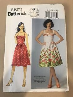 a women's dress and top sewing pattern from butterick