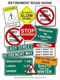 there are many road signs on this page to help you know what they are doing