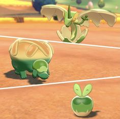 the pokemon tennis game is being played on nintendo wii and it looks like they are going to